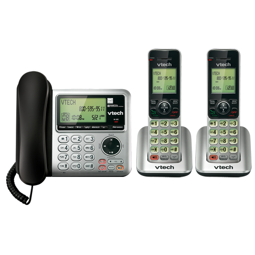 Display larger image of 2 Handset Answering System with Caller ID/Call Waiting - view 1