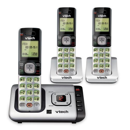 Display larger image of 3 Handset Cordless Answering System with Caller ID/Call Waiting - view 1