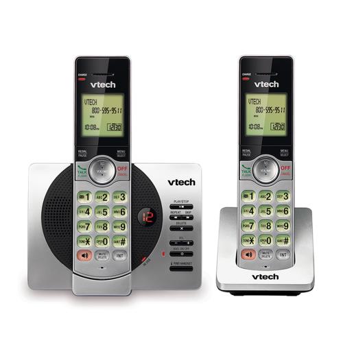 Display larger image of 2 Handset Cordless Answering System with Caller ID/Call Waiting - view 1
