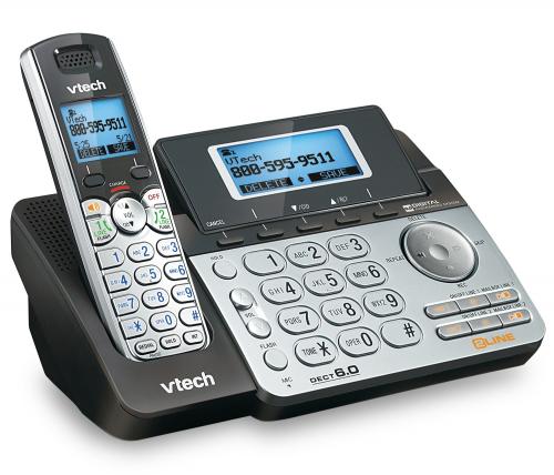 Display larger image of 2-Line 6 Handset Answering System with Dual Caller ID/Call Waiting - view 2