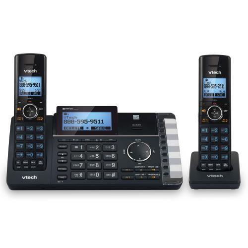 Display larger image of 2-Line 2 Handset Cordless Phone with Answering System & Smart Call Blocker - view 1