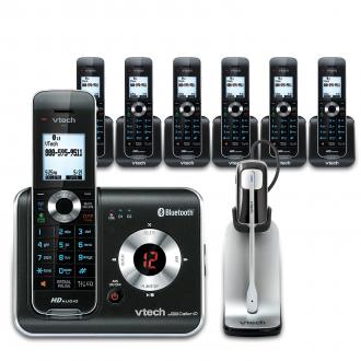 7 Handset Connect to Cell™ Phone System with Cordless Headset - view 1