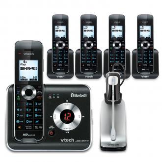 5 Handset Connect to Cell™ Phone System with Cordless Headset - view 1
