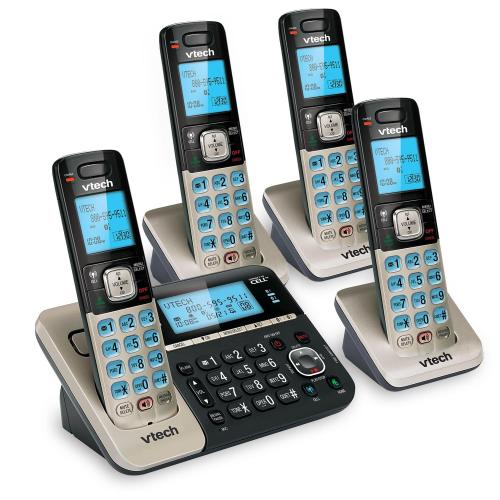 4 Handset Connect to Cell™ Answering System with Dual Caller ID/Call Waiting - view 3