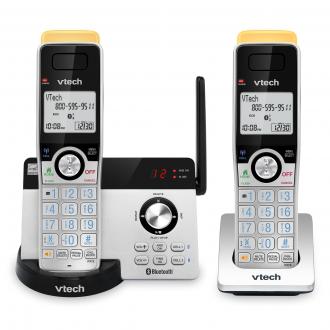 2-Handset Expandable Cordless Phone with Super Long Range, Bluetooth Connect to Cell, Smart Call Blocker and Answering System - view 1