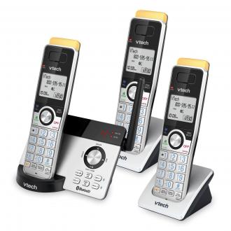 3-Handset Expandable Cordless Phone with Super Long Range, Bluetooth Connect to Cell, Smart Call Blocker and Answering System - view 3