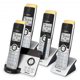4-Handset Expandable Cordless Phone with Super Long Range, Bluetooth Connect to Cell, Smart Call Blocker and Answering System - view 2