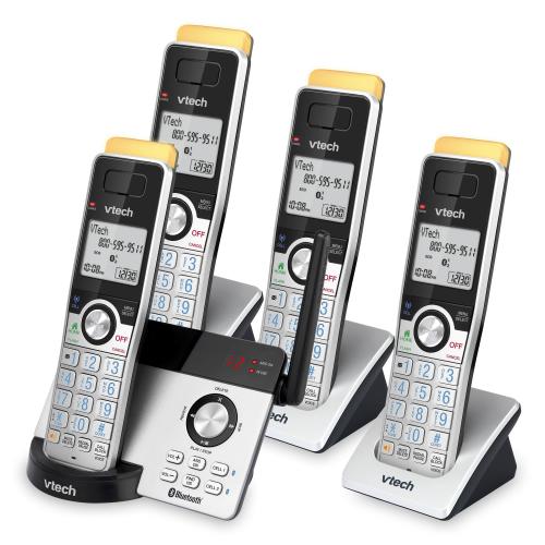 Display larger image of 4-Handset Expandable Cordless Phone with Super Long Range, Bluetooth Connect to Cell, Smart Call Blocker and Answering System - view 2