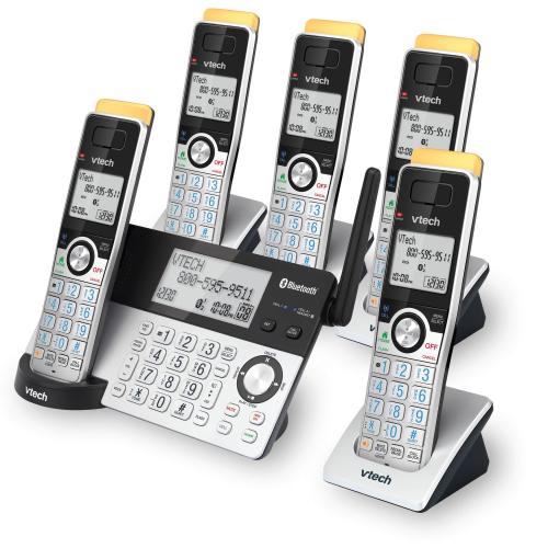 Display larger image of 5-Handset Expandable Cordless Phone with Super Long Range, Bluetooth Connect to Cell, Smart Call Blocker and Answering System - view 3