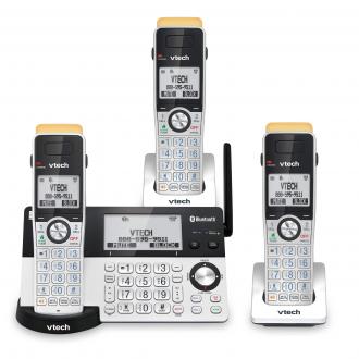 3-Handset Expandable Cordless Phone with Super Long Range, Bluetooth Connect to Cell, Smart Call Blocker and Answering System, IS8151-3 - view 1