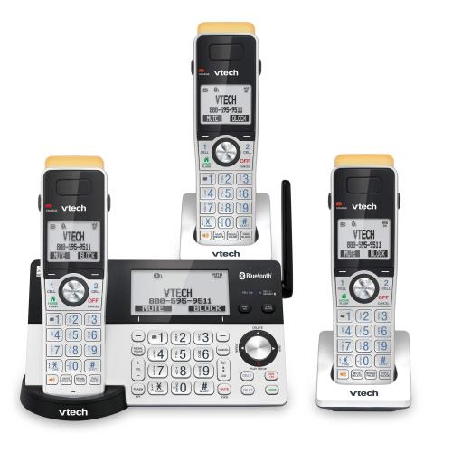 Display larger image of 3-Handset Expandable Cordless Phone with Super Long Range, Bluetooth Connect to Cell, Smart Call Blocker and Answering System, IS8151-3 - view 1