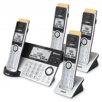 4-Handset Expandable Cordless Phone with Super Long Range, Bluetooth Connect to Cell, Smart Call Blocker and Answering System, IS8151-4 - view 3
