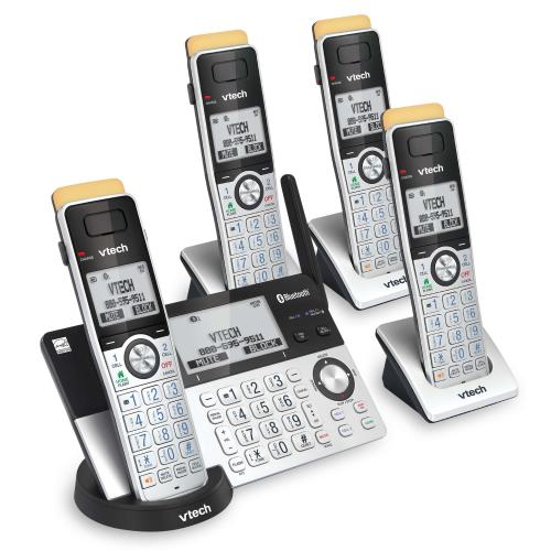 Display larger image of 4-Handset Expandable Cordless Phone with Super Long Range, Bluetooth Connect to Cell, Smart Call Blocker and Answering System, IS8151-4 - view 2