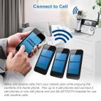 4-Handset Expandable Cordless Phone with Super Long Range, Bluetooth Connect to Cell, Smart Call Blocker and Answering System, IS8151-4 - view 2