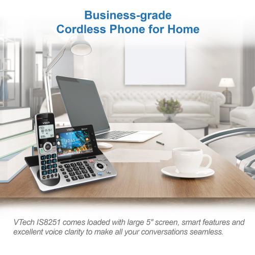 Display larger image of Expandable Cordless Phone with Bluetooth Connect to Cell, Smart Call Blocker, Answering System, and 5" Color Base Display - view 4