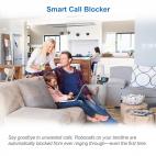 5-Handset Expandable Cordless Phone with Bluetooth Connect to Cell, Smart Call Blocker,  Answering System, and 5