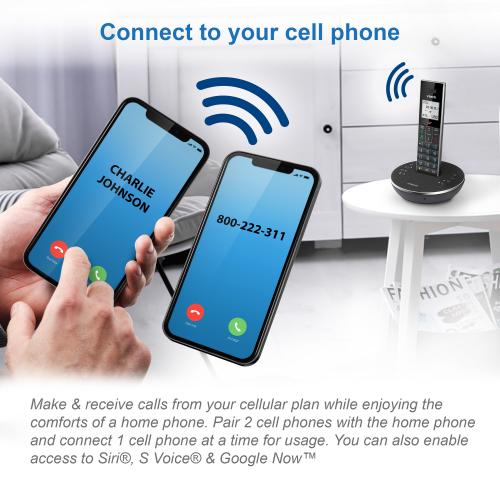 Display larger image of 2 Handset  Connect to Cell&trade; Answering System with Bluetooth Speaker - view 8