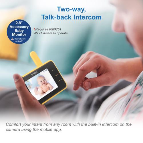 Display larger image of 2.8" Accessory Baby Monitor Viewer that requires the RM9751 WiFi 1080p camera to operate - view 5