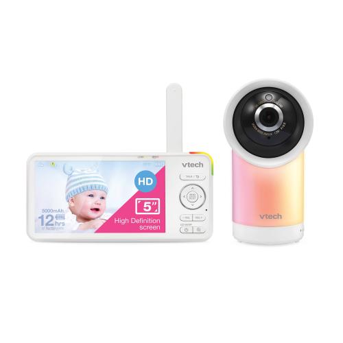 Display larger image of 1080p Smart WiFi Remote Access 360 Degree Pan & Tilt Video Baby Monitor with 5" High Definition 720p Display, Night Light - view 1