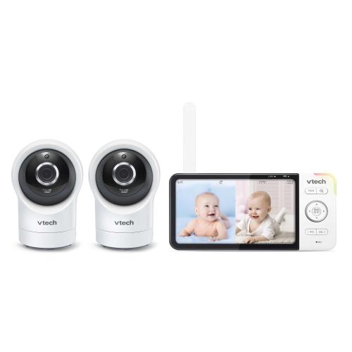Display larger image of Wi-Fi Remote Access 2 Camera Video Baby Monitor with 5" display and 1080p HD 360 degree Panoramic Viewing Pan & Tilt Camera - view 1