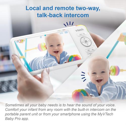 Display larger image of 1080p Smart WiFi Remote Access Video Baby Monitor with 5” High Definition 720p Display, Night Light - view 10