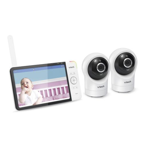 Display larger image of Wi-Fi Remote Access 2 Camera Video Baby Monitor with 7" display and 1080p HD 360 degree Panoramic Viewing Pan & Tilt Camera - view 3