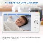 1080p Smart WiFi Remote Access 360 Degree Pan & Tilt Video Baby Monitor with 7" High Definition 720p Display, Night Light - view 12