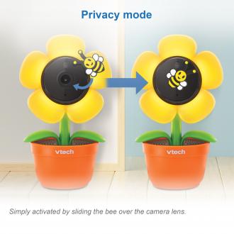 WiFi 1080p Yellow Daisy Baby Camera with Night Light - view 4