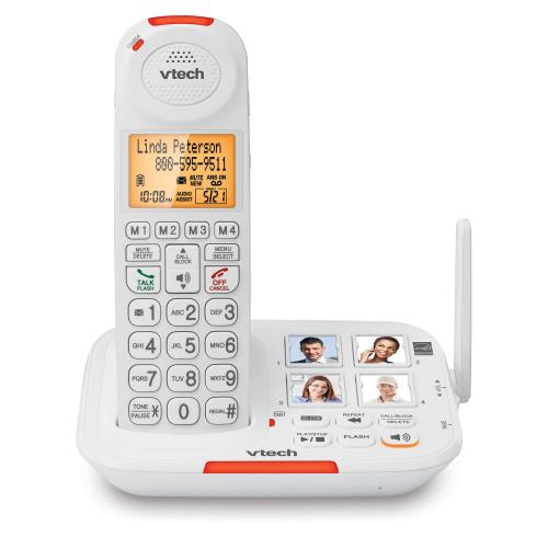 Display larger image of Amplified Cordless Phone with Answering System, Big Buttons, Extra-Loud Ringer & Smart Call Blocker - view 1