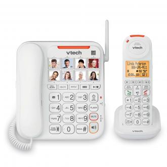 Amplified Corded/Cordless Phone with Answering System, Big Buttons, Extra-Loud Ringer & Smart Call Blocker - view 1