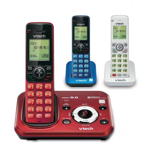 Display larger image of 3 Handset FoneDeco Answering System with Caller ID Call Waiting - view 1