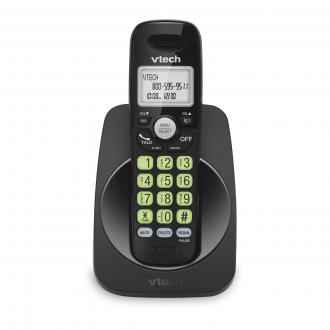 DECT 6.0 Cordless Phone with Full Duplex Speakerphone and Caller ID/Call Waiting (Black) - view 1