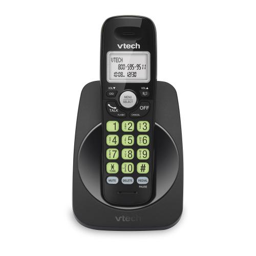 Display larger image of DECT 6.0 Cordless Phone with Full Duplex Speakerphone and Caller ID/Call Waiting (Black) - view 1