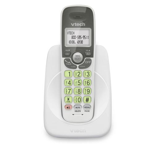 Display larger image of DECT 6.0 Cordless Phone with Full Duplex Speakerphone and Caller ID/Call Waiting (White) - view 1