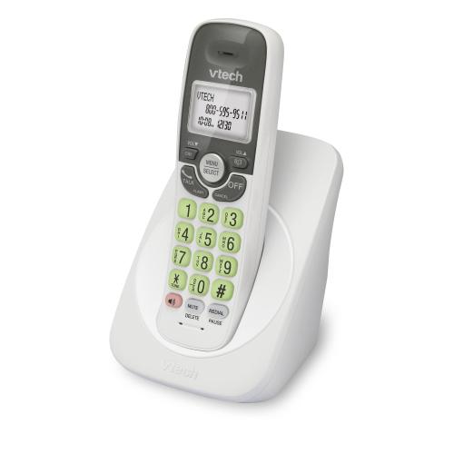 DECT 6.0 Cordless Phone with Full Duplex Speakerphone and Caller ID/Call Waiting (White) - view 2