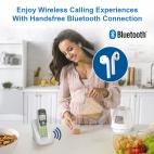 DECT 6.0 Cordless Phone with Bluetooth Connection, Full Duplex Speakerphone and Caller ID/Call Waiting (White) - view 2