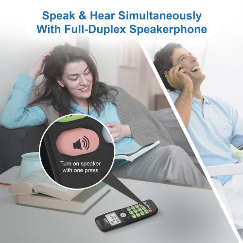 Display larger image of DECT 6.0 Cordless Phone with Full Duplex Speakerphone and Caller ID/Call Waiting (Black) - view 8