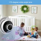 5" Digital Video Baby Monitor with 2 Cameras, Wide-Angle Lens & Standard Lens - view 4