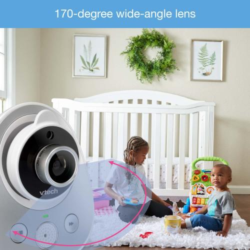 Display larger image of 5" Digital Video Baby Monitor with 2 Cameras, Wide-Angle Lens & Standard Lens - view 4