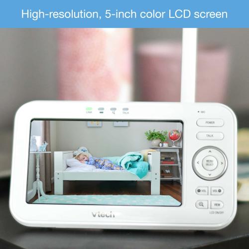 Display larger image of 5" Digital Video Baby Monitor with 2 Cameras, Wide-Angle Lens & Standard Lens - view 10