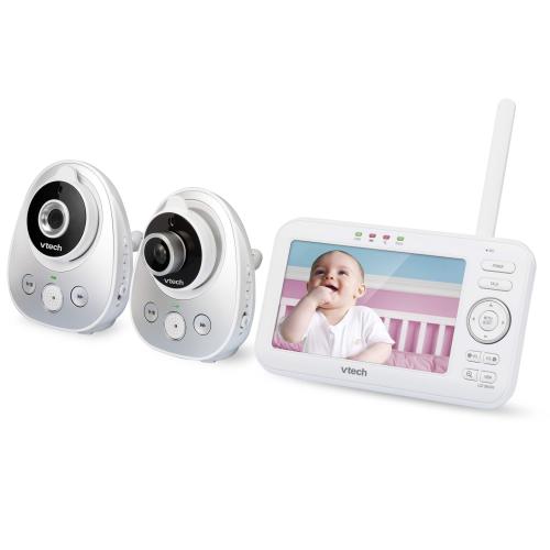Display larger image of 5" Digital Video Baby Monitor with 2 Cameras, Wide-Angle Lens & Standard Lens - view 3