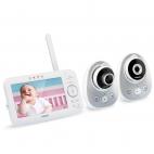 5" Digital Video Baby Monitor with 2 Cameras, Wide-Angle Lens & Standard Lens - view 2