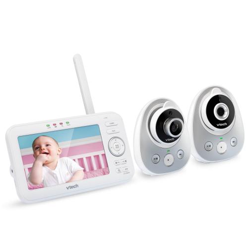 Display larger image of 5" Digital Video Baby Monitor with 2 Cameras, Wide-Angle Lens & Standard Lens - view 2