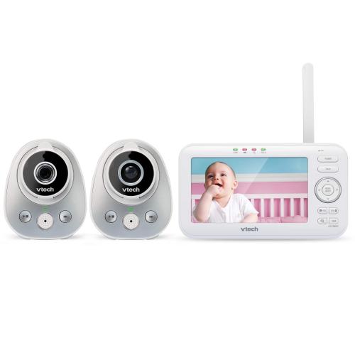 Display larger image of 5" Digital Video Baby Monitor with 2 Cameras, Wide-Angle Lens & Standard Lens - view 1