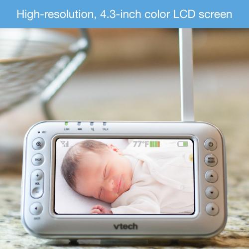 Display larger image of 4.3" Digital Video Baby Monitor with Pan & Tilt Camera, Wide-Angle Lens and Standard Lens - view 2