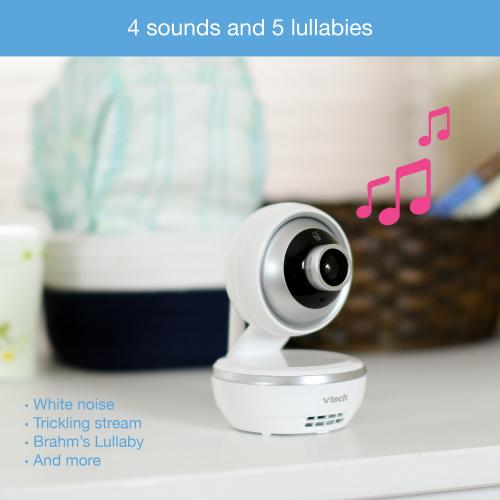 Display larger image of 4.3" Digital Video Baby Monitor with Pan & Tilt Camera, Wide-Angle Lens and Standard Lens - view 7