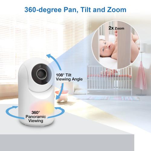 Display larger image of 3.5" Digital Video Baby Monitor with Pan and Tilt and Night Light  - view 6