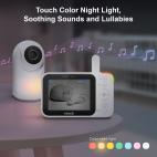 3.5" Digital Video Baby Monitor with Pan and Tilt and Night Light  - view 4