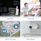 3.5" Digital Video Baby Monitor with Pan and Tilt and Night Light  - view 5