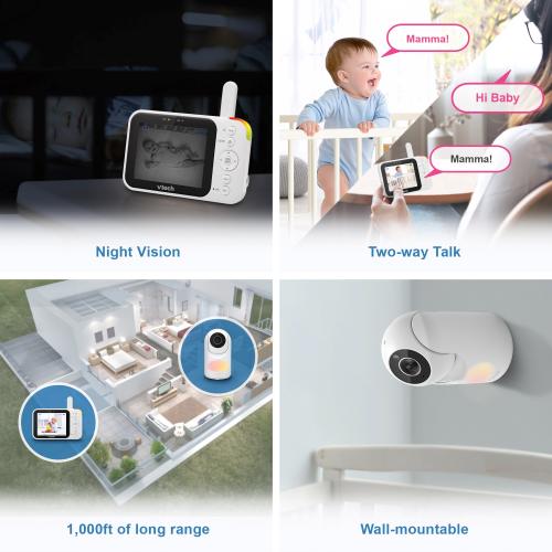 Display larger image of 3.5" Digital Video Baby Monitor with Pan and Tilt and Night Light  - view 5